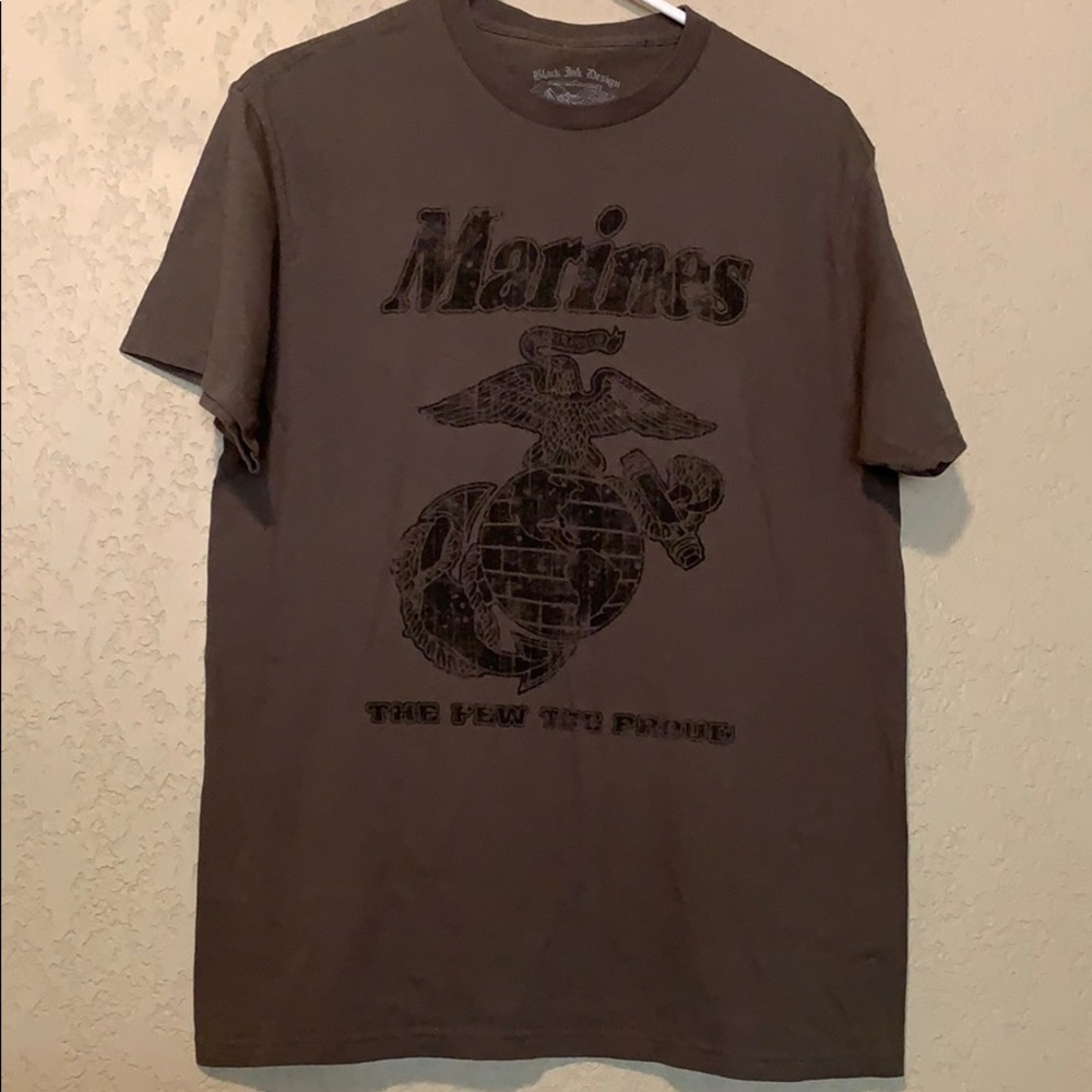 Black Ink Design Marines t shirt